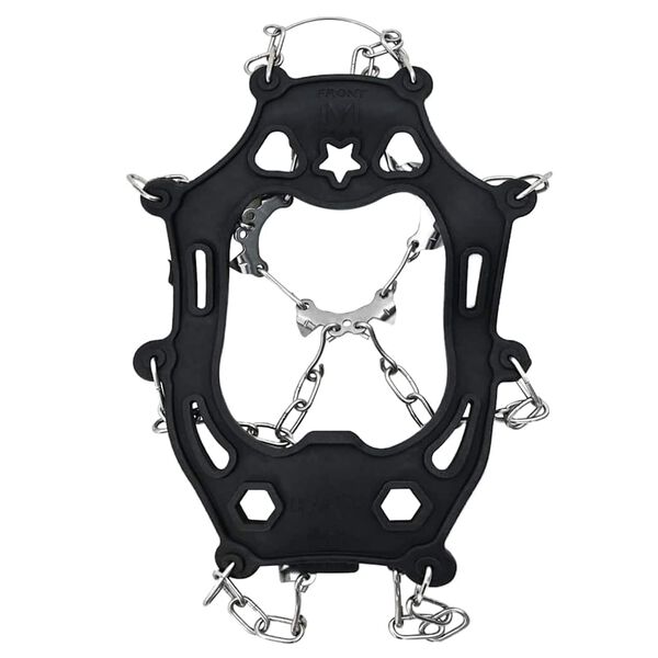 vidaXL Cravos de Gelo para Sapatos Preto L