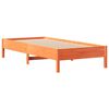 vidaXL Cama sem colch&atilde;o 75x190 cm madeira de pinho maci&ccedil;a castanho-mel