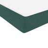 vidaXL Cama com molas colch&otilde;es 200x210 cm veludo verde-escuro