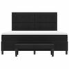 vidaXL Cama Box com colch&atilde;o com cabeceira Preto 180 x 200 cm tecido