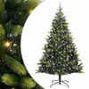 vidaXL &Aacute;rvore de Natal Artificial Articulada 300 LEDs Verde 180 cm