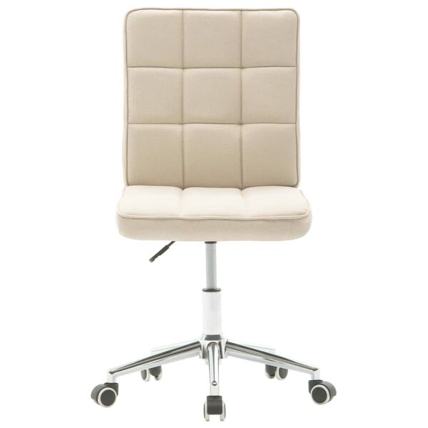 vidaXL Cadeiras de jantar 6 pcs tecido cor creme