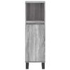 vidaXL 3 pcs Conjunto móveis casa de banho madeira proc. cinza sonoma
