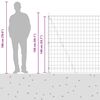 vidaXL Cerca com Poste Cinzeto 1,4 x 10 m A&ccedil;o e PVC