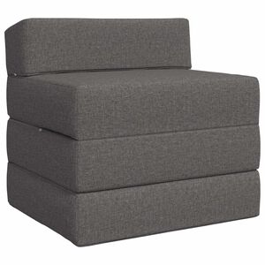 vidaXL Sof&aacute; Cama Dobr&aacute;vel Cinzento-claro 70 x 60 x 63 cm Tecido