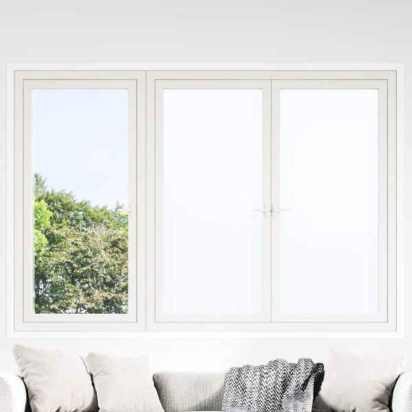 vidaXL Pel&iacute;cula janela est&aacute;tica 60x2000cm PVC branco fosco