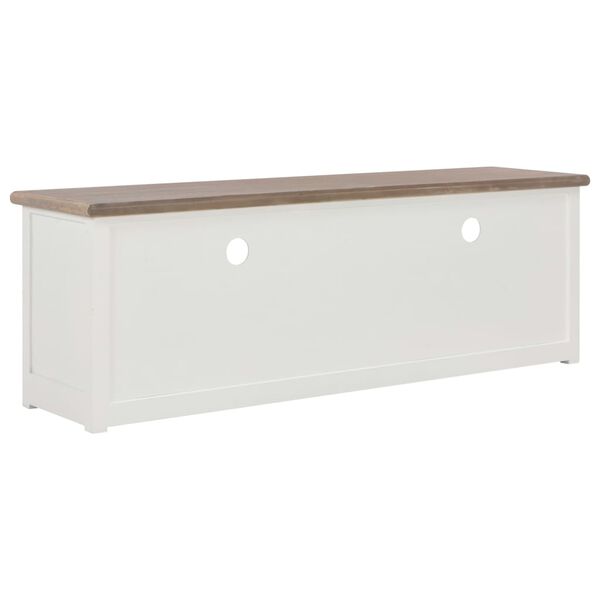 vidaXL Móvel de TV 120x30x40 cm madeira branco