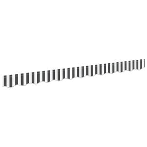 vidaXL Substitui&ccedil;&atilde;o de Valance de Toldo Antracite e Branco 230 x 20 cm