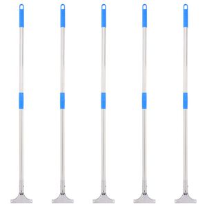 vidaXL Cabos de rodo de ch&atilde;o 5 pcs 119,5 cm a&ccedil;o e pl&aacute;stico