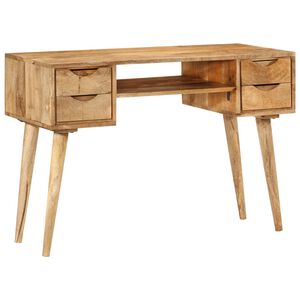 vidaXL Secret&aacute;ria com gavetas 110x47x76 cm madeira de mangueira maci&ccedil;a