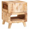 vidaXL Mesa de apoio Castanho 40 x 40 x 49 cm Madeira de manga maci&ccedil;a