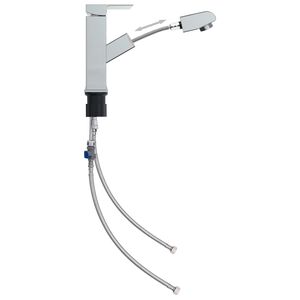 vidaXL Torneira extra&iacute;vel p/ lavat&oacute;rio casa de banho 157x172mm cromado