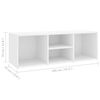 vidaXL Sapateira 105x35x35 cm derivados de madeira branco