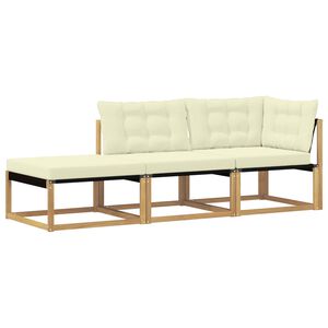 vidaXL Unidades de Sof&aacute; Seccional Branco 241,5 x 83 x 73 cm