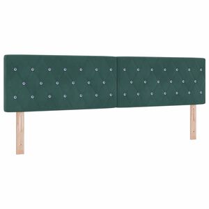 vidaXL Cabeceira com cabeceira Verde Escuro 180 cm Couro Sint&eacute;tico