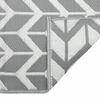 vidaXL Tapete de exterior 120x180 cm 140x200 PP cinzento