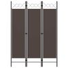 vidaXL Divis&oacute;ria de quarto com 3 pain&eacute;is 120x180 cm castanho