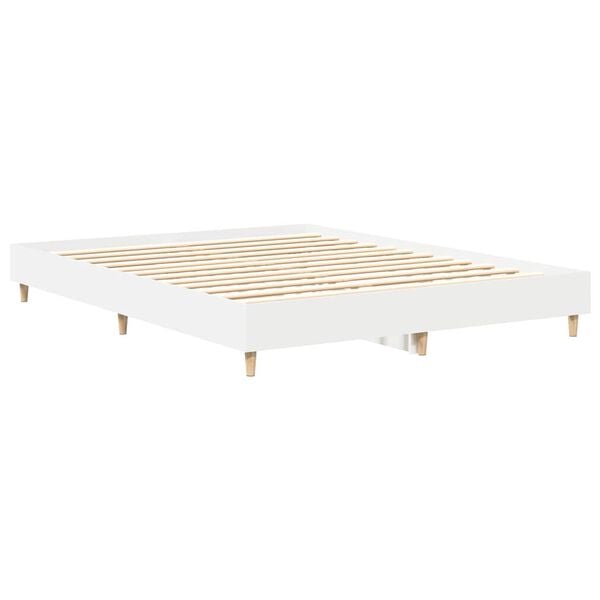 vidaXL Estrutura de cama sem colch&atilde;o 150x200 cm branco