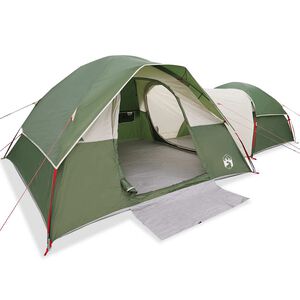 vidaXL Tenda de campismo para 5 pessoas imperme&aacute;vel verde