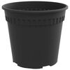 vidaXL Vaso Redondo para Flores 24 pcs Preto &Oslash; 19 x 16 cm Pl&aacute;stico