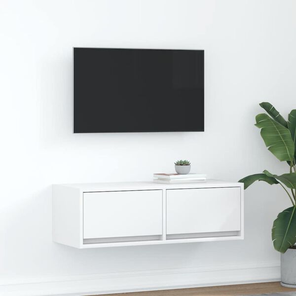 vidaXL M&oacute;vel p/ TV 80x31x25,5 cm derivados de madeira branco