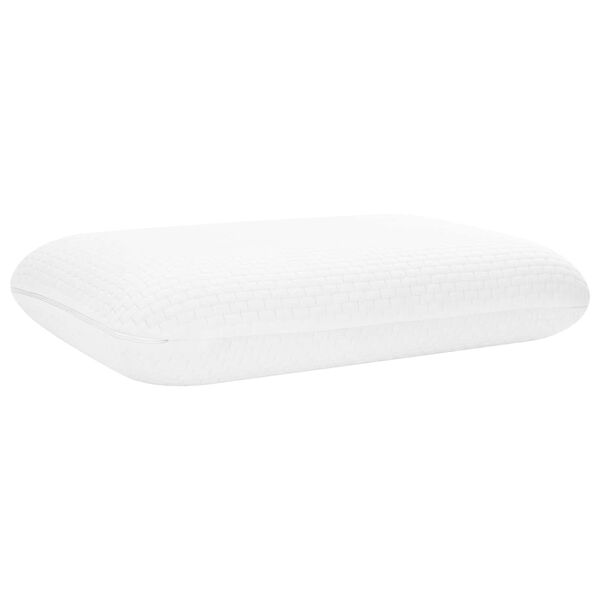 vidaXL Travesseiro para Dormir Liso Branco 60 x 40 x 10 cm
