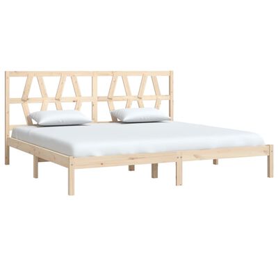 vidaXL Estrutura de cama 200x200 cm madeira de pinho maciça