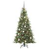 vidaXL &Aacute;rvore de Natal Articulada Artificial Verde 180 cm PE e PVC