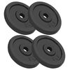 vidaXL Discos de muscula&ccedil;&atilde;o 4 pcs 4x5 kg ferro fundido