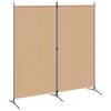 vidaXL Divis&oacute;ria de Quarto de 2 Pain&eacute;is Bege 175 x 180 cm Tecido