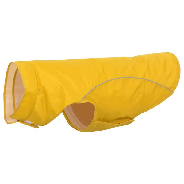 vidaXL Capa de chuva para c&atilde;es com tiras reflectoras amarelo 3XL