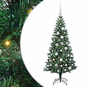 vidaXL &Aacute;rvore de Natal Artificial Pr&eacute;-iluminada Verde 120 cm