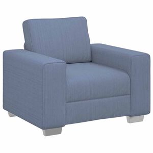 vidaXL Poltrona tecido corduroy 100x77x82 cm azul