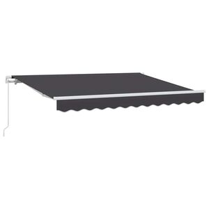 vidaXL Toldo retr&aacute;til Antracite 300 x 200 cm tecido