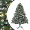 vidaXL &Aacute;rvore de Natal Artificial Verde 240 cm PVC, Pl&aacute;stico e A&ccedil;o