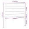 vidaXL Cabeceira de substitui&ccedil;&atilde;o 90 cm metal preto