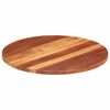 vidaXL Tampo de mesa redondo madeira de ac&aacute;cia maci&ccedil;a 25-27 mm 70 cm