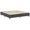 vidaXL Cama boxspring 200x200 cm tecido cinzento-escuro