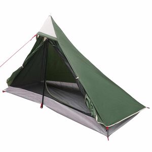 vidaXL Barraca para Caminhadas 222 x 85 x 125 cm Verde