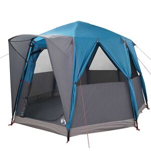 vidaXL C&acirc;mara de tenda para 3 pessoas Azul e Cinza 320 x 320 x 203 cm