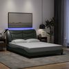 vidaXL Estrutura de cama com LED sem colch&atilde;o Hvar 120x200 cm tecido