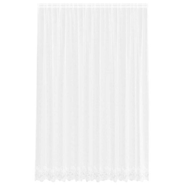 vidaXL Cortina de Renda com cortinas Branco 300 x 300 cm Poli&eacute;ster