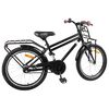 vidaXL Bicicleta Infantil 18 Polegadas para 5-7 anos Preto