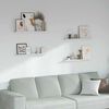 vidaXL Prateleira de Parede 4 pcs M&aacute;rmore Branco 80 x 9 x 3 cm