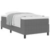 vidaXL Cama Box Cinza Claro e Branco 90 x 200 cm
