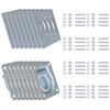 vidaXL An&eacute;is de fixa&ccedil;&atilde;o para atrelados 8 pcs a&ccedil;o galvanizado 2000 kg