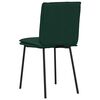 vidaXL Cadeiras de jantar 4 pcs veludo verde-escuro