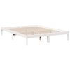 vidaXL Cama extra longa sem colch&atilde;o 160x210 cm pinho maci&ccedil;o branco