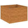 vidaXL Canteiro elevado de jardim 100x100x69 cm a&ccedil;o corten