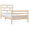 vidaXL Estrutura de cama 100x200 cm madeira de pinho maci&ccedil;a